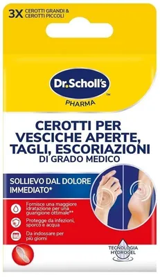 Immagine prodotto di Cerotti Scholl Vesciche Taglie Escoriazioni 6 Pezzi