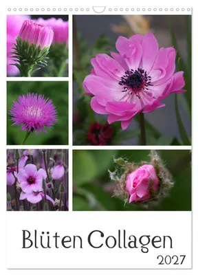 Produktbild von Blüten Collagen (Wandkalender 2027 DIN A3 hoch), CALVENDO Monatskalender
