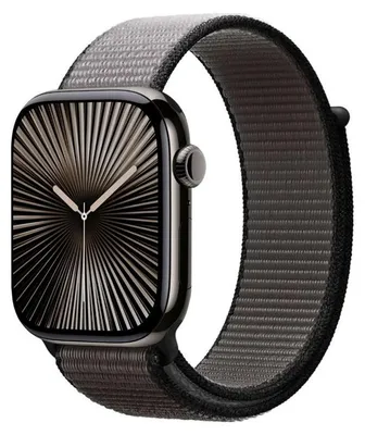 Immagine prodotto di Crong Nylon - Bracciale sportivo per Apple Watch 44/45/46/49 mm (grigio notte)
