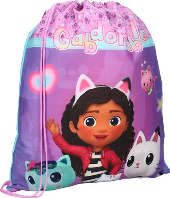 Produktbild von Gabby's Dollhouse Kinder Turnbeutel perfekt für Sport und Ausflüge