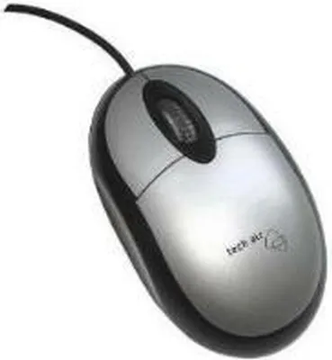 Produktbild von Techair XM301v2, Beidhändig, Optisch, USB Typ-A, 1000 DPI, Silber
