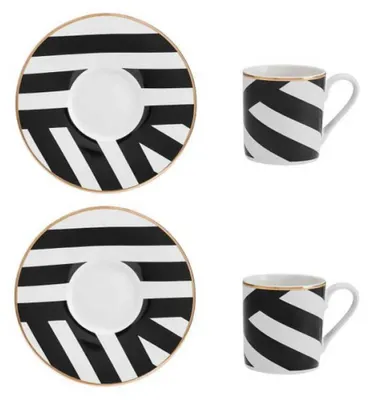 Produktbild von Mikasa Menaje Luxe Deco Espressotassen-set 100ml 2 Einheiten Golden  Golden One Size