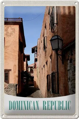 Produktbild von Blechschild Reise 20x30cm Dominikanische Republik Altstadt