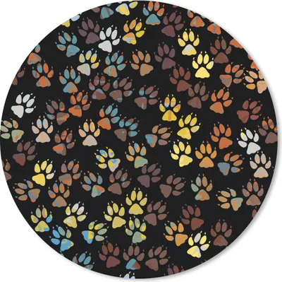 Produktbild von MuchoWow® Mauspad Mousepad Muster - Hunde - Pfoten - Jungen - Mädchen - Kinder - Kinder 50x50 cm - Mousepads - Maus Mat - Pad - Mausunterlage - Vinyl