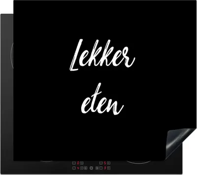Produktbild von KitchenYeah© Herdabdeckplatte Zitate - Essen - Sprichwörter - Gutes Essen , 57x51cm, Küche Deko, Glaskeramikkochfeld Herdabdeckung, Abdeckplatte fùr Kochfeld