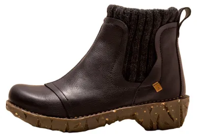 Image de El Naturalista Bottines pour Femme NE23 NATURAL GRAIN BLACK/ YGGDRASIL Couleur Noir