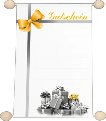 Produktbild von RNK Gutscheine Gutschein neutral Schleife DIN A5 Idee & Stil