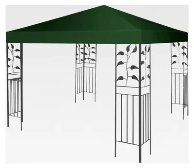 Produktbild von Ersatzdach für Pavillon 3x3m, Dachbezug für Gartenpavillon, Pavillonabdeckung (Einzeldach, Dunkelgrün)
