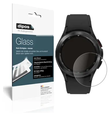 Zdjęcie produktu dla 2x folia ochronna do Samsung Galaxy Watch 4 (40 mm) matowa - folia antywstrząsowa 9H dipos Glass szkło plastikowe