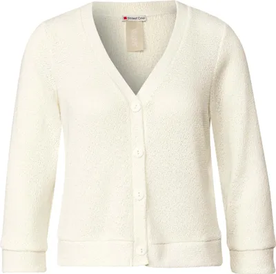 Produktbild von Street One Cardigan 'Strick-Look Jacke', A322956, off white, Gr. 40