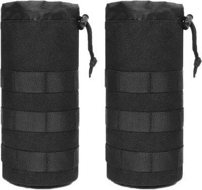 Produktbild von Famanu Flaschenhalter Molle-System - 2 Stück, Schwarz