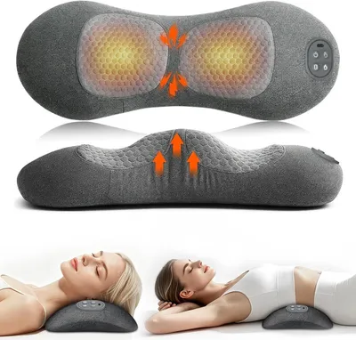 Immagine prodotto di Massaggiatore per tappeti 3-in-1, cuscino lombare elettrico con vibrazione e riscaldamento