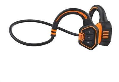 Produktbild von Evolveo BoneSwim MP3, Kabellos, Sport, 29 g, Kopfhörer, Schwarz, Orange