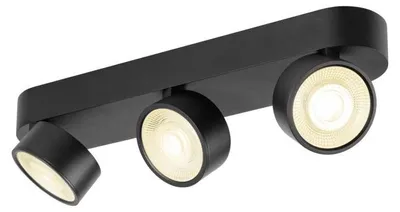 Productafbeelding van Opbouwspot Kalu 2.0 trippel zwart 3000K