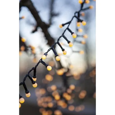 Produktbild von Star Trading LED-Lichterkette Berry Mini 700 LED warmweiß 14 m schwarz