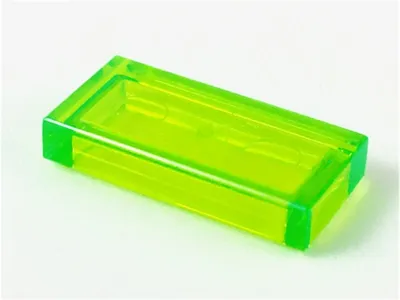 Produktbild von Lego® 1x2 Fliesen 3069 - 10 Stück Trans - Hellgrün