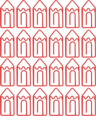 Obrázek produktu pro 24ks papírových sponek Cartoon Specialshaped Bleistiftform Studien Office Dokument Netter Pin
