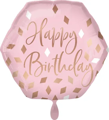Produktbild von amscan® 4211501 Folienballon Happy Birthday - 58 x 55 cm