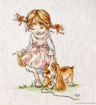 Obrázok produktu pre Ukončený model Luca-S sada na vyšívanie krížikom "Spaziergang", počítaný vzor, 17x20,5cm