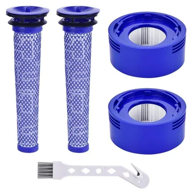 Produktbild von 2 Stück V8 Filter HEPA Nachmotorfilter & Vorfilter für Dyson V8 V7 Animal Absolute Akku Staubsauger Motorhead Ersatzteile Filter Zubehör set #965661-01&967478-01 | Für Dyson V7 V8 kabelloser Staubsauger