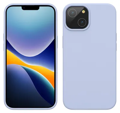 Produktbild von kwmobile Handyhülle für iPhone 14 Hülle, für iPhone 14 Case - Hülle Silikon - kabelloses Laden - Hellblau matt