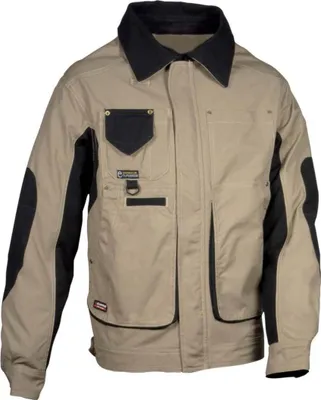 Produktbild von Profi Arbeitsjacke Cofra BRUXELLES, 100% Baumwolle khaki 60