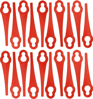 Produktbild von vhbw 20x Ersatz-Messer Ersatz für McCulloch NLO03, 0577616330 für Rasentrimmer - Ersatzklinge Rot, Nylon / Kunststoff