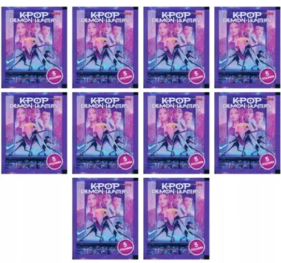 Image de 10 X Dix Kpop Netflix Demon Hunters Packet – 50 Stickers