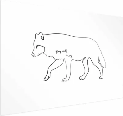 Produktbild von Posterpapier Poster - Wolf 90x60 cm Tiere g-A-0169-ao-a