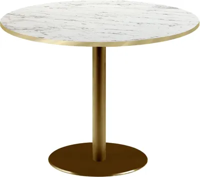 Produktbild von Runder Tisch Ø 120 cm Rom Bistro aus geädertem Marmor