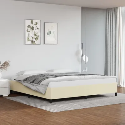 Produktbild von Möbel Bettgestell Creme 200x200 cm Kunstleder - Klassische Betten 347271