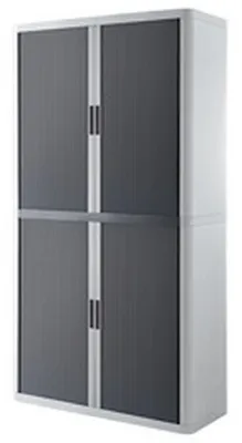 Produktbild von Rollladenschrank easyoffice BxTxH 86x37,5x204cm weiß/anthrazit.