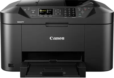A black Canon MAXIFY MB2155 multifunction printer is shown from the front.