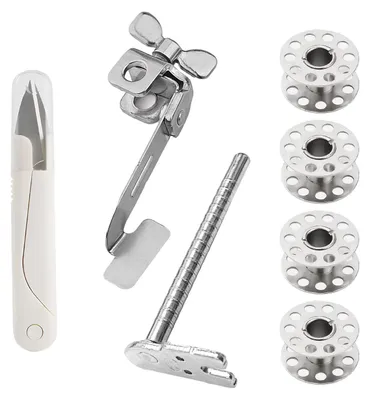 6 magnetische Nähfüße mit Lineal, Nähmaschinenzubehör