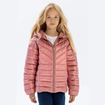 Produktbild von Minoti Steppjacke wattiert Kapuze Kupfer Gr. 116 für Mädchen