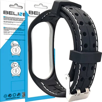 Produktbild von Beline Mi Band 3/4 Smart Strap Schwarz/Weiß