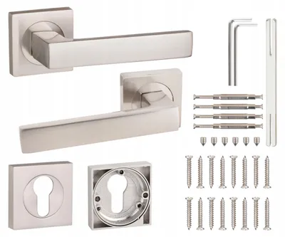 Image de Poignée de porte intérieure Gamar Tambora Aluminium Nickel