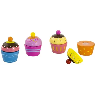 Produktbild von Besttoy - Cupcakes - aus Holz - 4 Stück