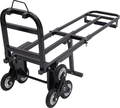 Image de Transporteur de charges - Élévateur de charges - Chariot élévateur - Monte-charge portable - Pour charges lourdes - Jusqu'à 150 kg - Noir