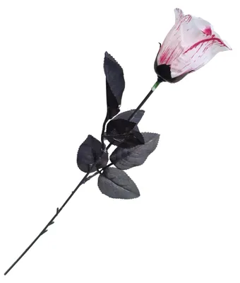 Produktbild von Blutige Weiße Rose als Halloween Dekoration