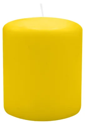 Produktbild von Stumpenkerzen 120 x  Ø 100 mm, Zitrone Gelb, 4 Stück