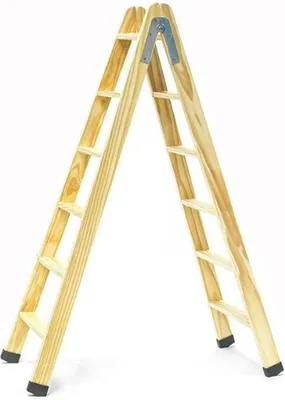 Productafbeelding van Famanu huishoudtrap, 6 treden - Opklapbare ladder - Antislip treden - Stabiel en veilig - Lichtgewicht aluminium