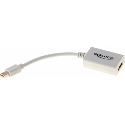 Produktbild von DeLOCK Adapter mini Displayport / HDMI FM, Mini DisplayPort, HDMI Typ A (Standard), Männlich, Weiblich, Weiß