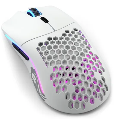 Produktbild von Glorious Gaming Model O Wireless, rechts, Optisch, RF Wireless, 19000 DPI, 1 ms, Weiß