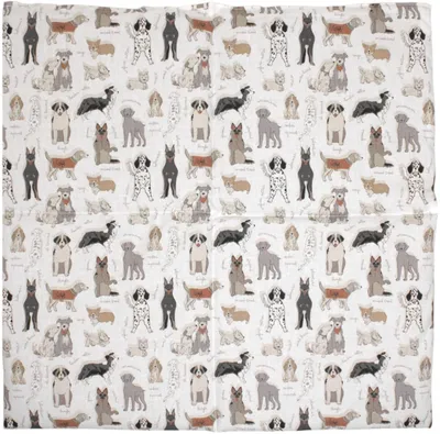 Produktbild von Leinsamenkissen 40x40cm 4-Kammer XXL Bio Stoff Liebe Hunde - Wärmekissen - Körnerkissen