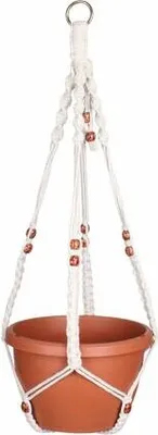 Produktbild von Flower Net 75 Blumentopfaufhänger weiß