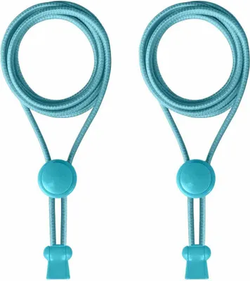 Elastische Schnürsenkel in Blau Hell - Schnellverschluss