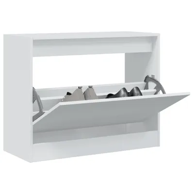 Obrázek produktu pro Botník bílý 80x34x63 cm materiál na bázi dřeva