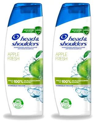 Productafbeelding van 2 x Head & Shoulders Anti-roos shampoo, appelgeur, 285 ml - voordeelverpakking - 2 stuks