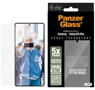 Produktbild von PanzerGlass® Ceramic Screen Protector Samsung Galaxy S25 2025 Ultra | Ultra-Wide Fit